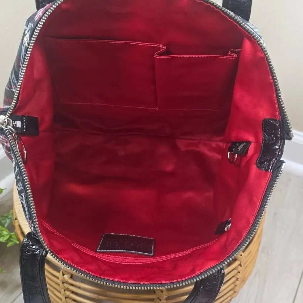 Coach Poppy Signature Tartan Plaid Glam Tote